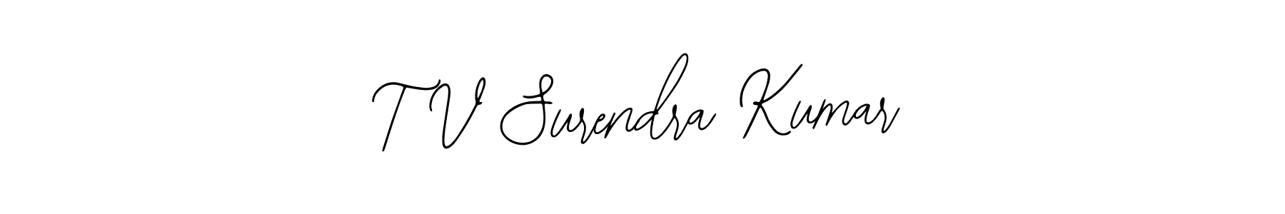 How to make T V Surendra Kumar signature? Bearetta-2O07w is a professional autograph style. Create handwritten signature for T V Surendra Kumar name. T V Surendra Kumar signature style 12 images and pictures png