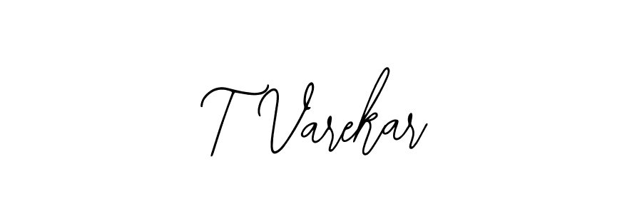 Similarly Bearetta-2O07w is the best handwritten signature design. Signature creator online .You can use it as an online autograph creator for name T Varekar. T Varekar signature style 12 images and pictures png
