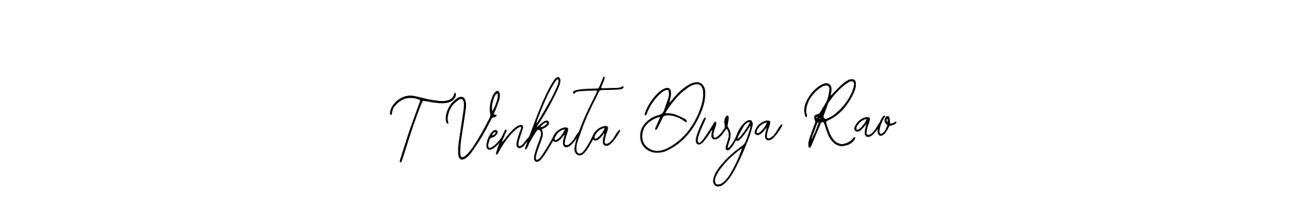 Also we have T Venkata Durga Rao name is the best signature style. Create professional handwritten signature collection using Bearetta-2O07w autograph style. T Venkata Durga Rao signature style 12 images and pictures png