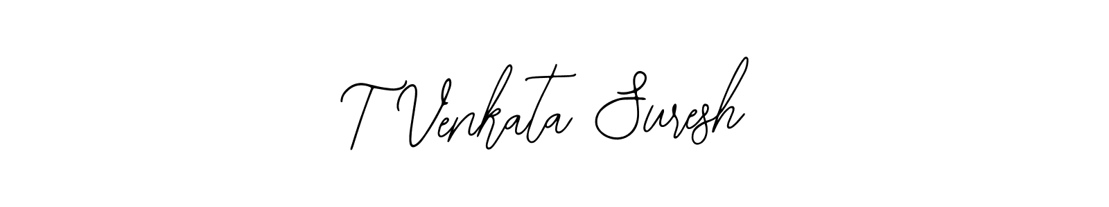 Use a signature maker to create a handwritten signature online. With this signature software, you can design (Bearetta-2O07w) your own signature for name T Venkata Suresh. T Venkata Suresh signature style 12 images and pictures png