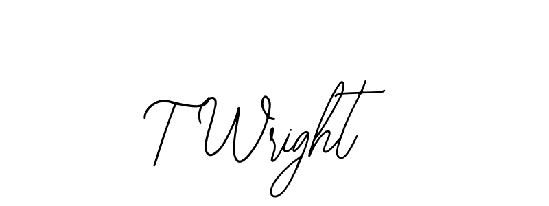 Design your own signature with our free online signature maker. With this signature software, you can create a handwritten (Bearetta-2O07w) signature for name T Wright. T Wright signature style 12 images and pictures png