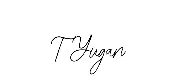 Design your own signature with our free online signature maker. With this signature software, you can create a handwritten (Bearetta-2O07w) signature for name T Yugan. T Yugan signature style 12 images and pictures png