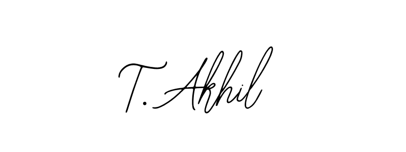 Check out images of Autograph of T. Akhil name. Actor T. Akhil Signature Style. Bearetta-2O07w is a professional sign style online. T. Akhil signature style 12 images and pictures png