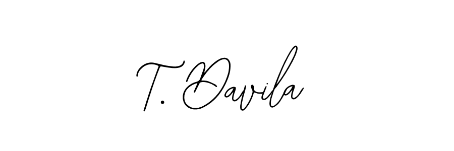T. Davila stylish signature style. Best Handwritten Sign (Bearetta-2O07w) for my name. Handwritten Signature Collection Ideas for my name T. Davila. T. Davila signature style 12 images and pictures png