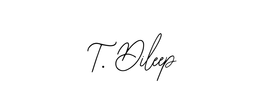 T. Dileep stylish signature style. Best Handwritten Sign (Bearetta-2O07w) for my name. Handwritten Signature Collection Ideas for my name T. Dileep. T. Dileep signature style 12 images and pictures png