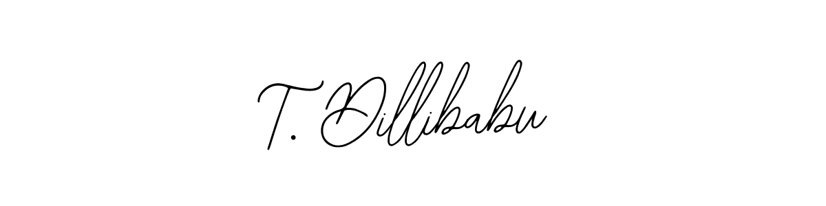 Create a beautiful signature design for name T. Dillibabu. With this signature (Bearetta-2O07w) fonts, you can make a handwritten signature for free. T. Dillibabu signature style 12 images and pictures png