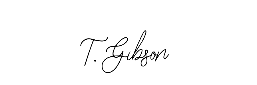 Bearetta-2O07w is a professional signature style that is perfect for those who want to add a touch of class to their signature. It is also a great choice for those who want to make their signature more unique. Get T. Gibson name to fancy signature for free. T. Gibson signature style 12 images and pictures png