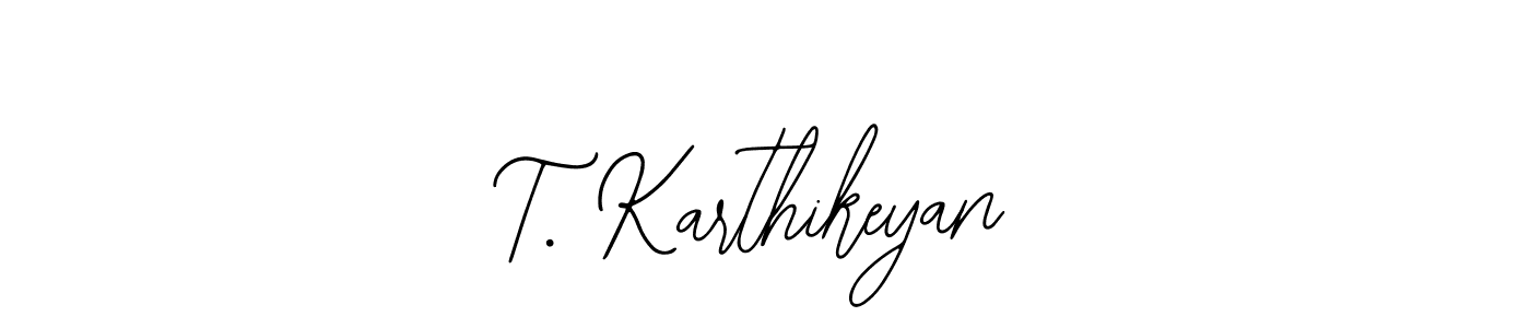 How to Draw T. Karthikeyan signature style? Bearetta-2O07w is a latest design signature styles for name T. Karthikeyan. T. Karthikeyan signature style 12 images and pictures png
