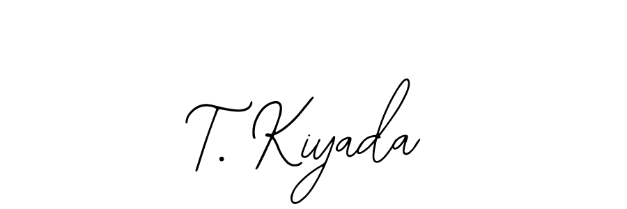 You can use this online signature creator to create a handwritten signature for the name T. Kiyada. This is the best online autograph maker. T. Kiyada signature style 12 images and pictures png