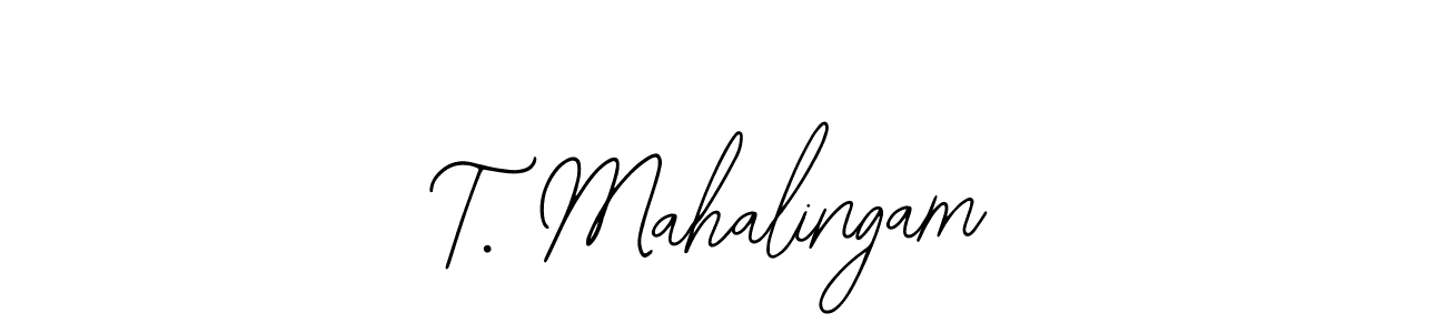 Use a signature maker to create a handwritten signature online. With this signature software, you can design (Bearetta-2O07w) your own signature for name T. Mahalingam. T. Mahalingam signature style 12 images and pictures png