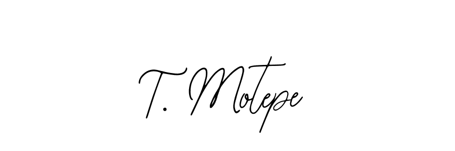 How to Draw T. Motepe signature style? Bearetta-2O07w is a latest design signature styles for name T. Motepe. T. Motepe signature style 12 images and pictures png