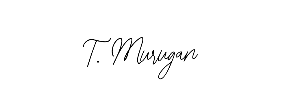 The best way (Bearetta-2O07w) to make a short signature is to pick only two or three words in your name. The name T. Murugan include a total of six letters. For converting this name. T. Murugan signature style 12 images and pictures png