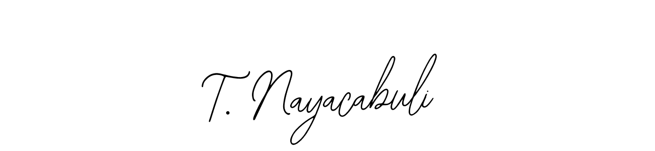 Bearetta-2O07w is a professional signature style that is perfect for those who want to add a touch of class to their signature. It is also a great choice for those who want to make their signature more unique. Get T. Nayacabuli name to fancy signature for free. T. Nayacabuli signature style 12 images and pictures png