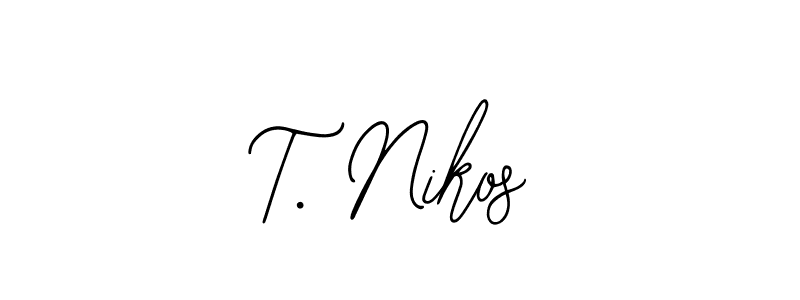 This is the best signature style for the T. Nikos name. Also you like these signature font (Bearetta-2O07w). Mix name signature. T. Nikos signature style 12 images and pictures png