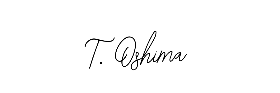 Also we have T. Oshima name is the best signature style. Create professional handwritten signature collection using Bearetta-2O07w autograph style. T. Oshima signature style 12 images and pictures png