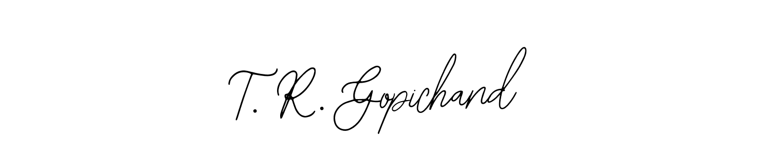 Make a beautiful signature design for name T. R. Gopichand. Use this online signature maker to create a handwritten signature for free. T. R. Gopichand signature style 12 images and pictures png