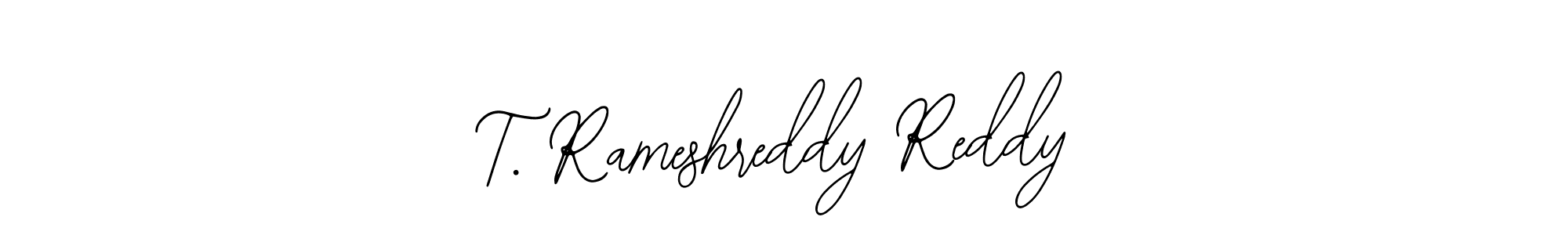 The best way (Bearetta-2O07w) to make a short signature is to pick only two or three words in your name. The name T. Rameshreddy Reddy include a total of six letters. For converting this name. T. Rameshreddy Reddy signature style 12 images and pictures png