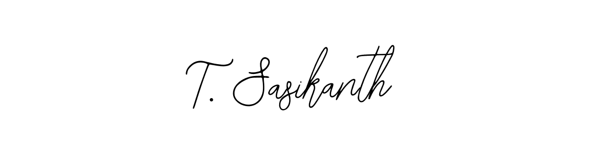 Use a signature maker to create a handwritten signature online. With this signature software, you can design (Bearetta-2O07w) your own signature for name T. Sasikanth. T. Sasikanth signature style 12 images and pictures png