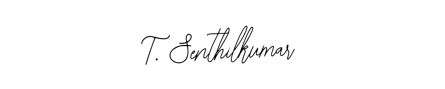 Also You can easily find your signature by using the search form. We will create T. Senthilkumar name handwritten signature images for you free of cost using Bearetta-2O07w sign style. T. Senthilkumar signature style 12 images and pictures png