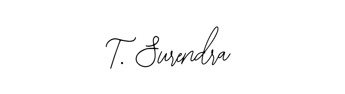 Best and Professional Signature Style for T. Surendra. Bearetta-2O07w Best Signature Style Collection. T. Surendra signature style 12 images and pictures png