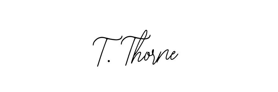 The best way (Bearetta-2O07w) to make a short signature is to pick only two or three words in your name. The name T. Thorne include a total of six letters. For converting this name. T. Thorne signature style 12 images and pictures png
