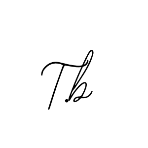 Make a beautiful signature design for name T.b. With this signature (Bearetta-2O07w) style, you can create a handwritten signature for free. T.b signature style 12 images and pictures png