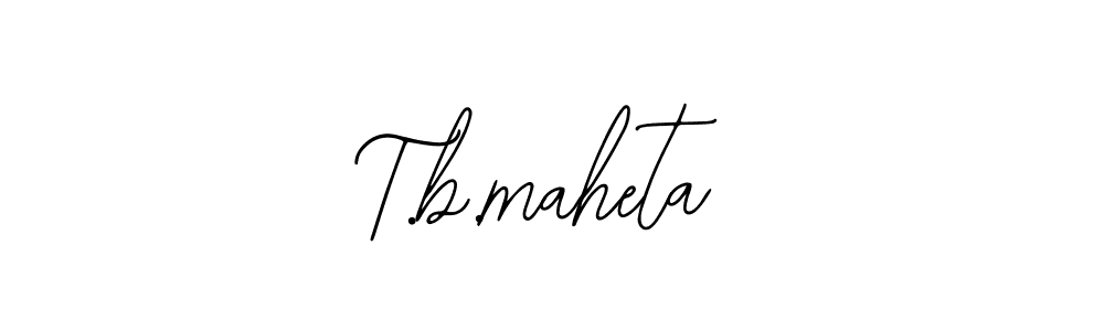 You can use this online signature creator to create a handwritten signature for the name T.b.maheta. This is the best online autograph maker. T.b.maheta signature style 12 images and pictures png