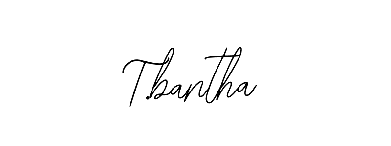 if you are searching for the best signature style for your name T.bantha. so please give up your signature search. here we have designed multiple signature styles  using Bearetta-2O07w. T.bantha signature style 12 images and pictures png