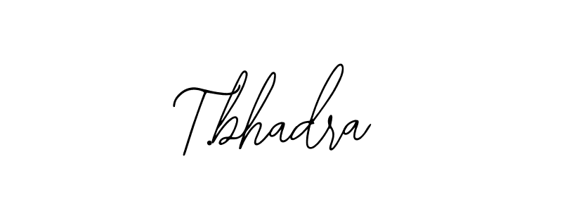 Create a beautiful signature design for name T.bhadra. With this signature (Bearetta-2O07w) fonts, you can make a handwritten signature for free. T.bhadra signature style 12 images and pictures png