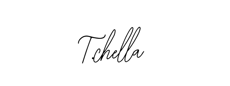 The best way (Bearetta-2O07w) to make a short signature is to pick only two or three words in your name. The name T.chella include a total of six letters. For converting this name. T.chella signature style 12 images and pictures png
