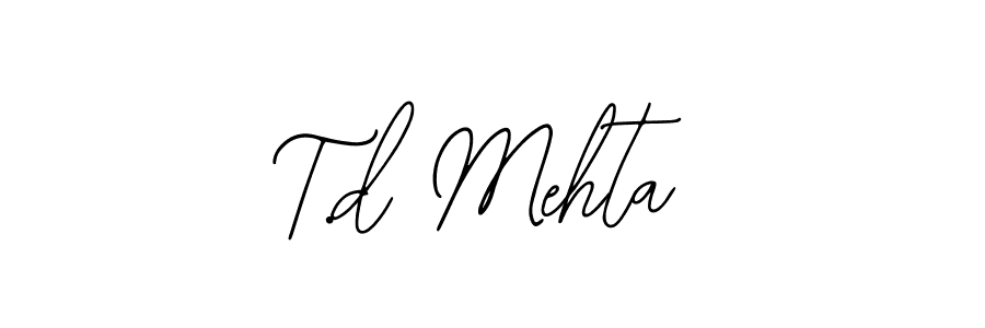 You can use this online signature creator to create a handwritten signature for the name T.d Mehta. This is the best online autograph maker. T.d Mehta signature style 12 images and pictures png