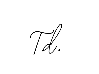 This is the best signature style for the T.d. name. Also you like these signature font (Bearetta-2O07w). Mix name signature. T.d. signature style 12 images and pictures png