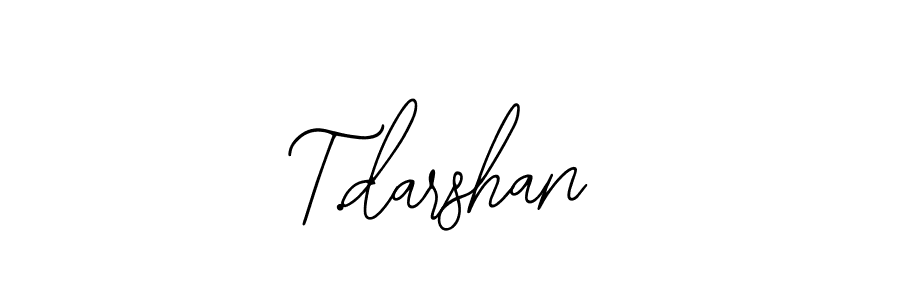 Use a signature maker to create a handwritten signature online. With this signature software, you can design (Bearetta-2O07w) your own signature for name T.darshan. T.darshan signature style 12 images and pictures png