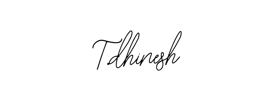 Create a beautiful signature design for name T.dhinesh. With this signature (Bearetta-2O07w) fonts, you can make a handwritten signature for free. T.dhinesh signature style 12 images and pictures png