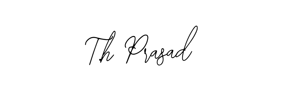 Make a beautiful signature design for name T.h Prasad. With this signature (Bearetta-2O07w) style, you can create a handwritten signature for free. T.h Prasad signature style 12 images and pictures png