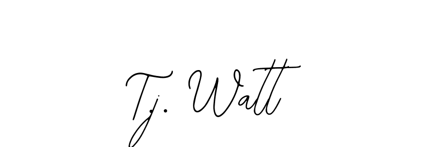 It looks lik you need a new signature style for name T.j. Watt. Design unique handwritten (Bearetta-2O07w) signature with our free signature maker in just a few clicks. T.j. Watt signature style 12 images and pictures png