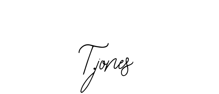Use a signature maker to create a handwritten signature online. With this signature software, you can design (Bearetta-2O07w) your own signature for name T.jones. T.jones signature style 12 images and pictures png