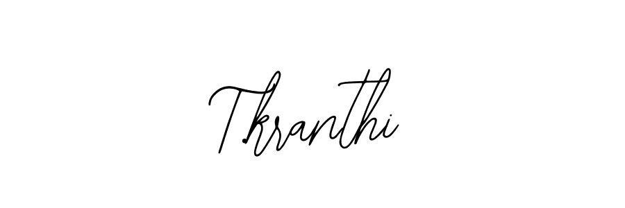 Make a beautiful signature design for name T.kranthi. With this signature (Bearetta-2O07w) style, you can create a handwritten signature for free. T.kranthi signature style 12 images and pictures png