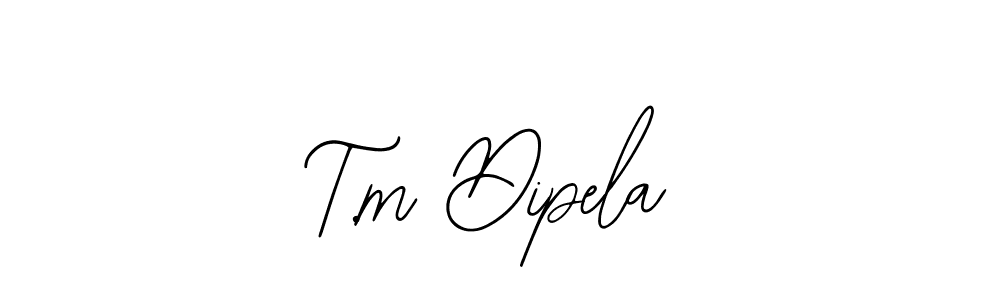 Also You can easily find your signature by using the search form. We will create T.m Dipela name handwritten signature images for you free of cost using Bearetta-2O07w sign style. T.m Dipela signature style 12 images and pictures png