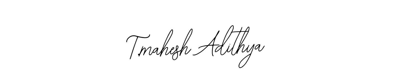 Also we have T.mahesh Adithya name is the best signature style. Create professional handwritten signature collection using Bearetta-2O07w autograph style. T.mahesh Adithya signature style 12 images and pictures png