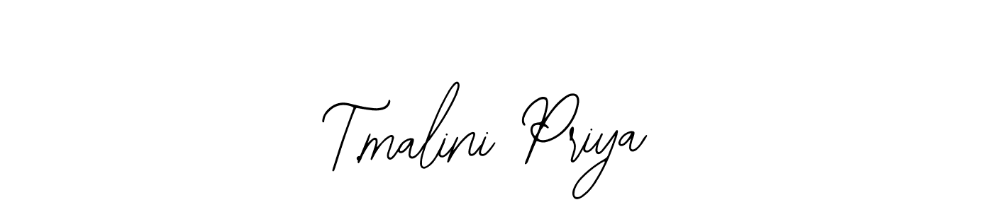 Also You can easily find your signature by using the search form. We will create T.malini Priya name handwritten signature images for you free of cost using Bearetta-2O07w sign style. T.malini Priya signature style 12 images and pictures png