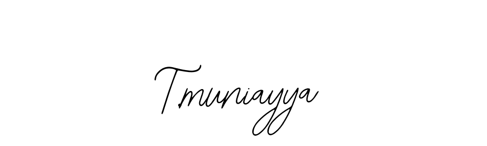 T.muniayya stylish signature style. Best Handwritten Sign (Bearetta-2O07w) for my name. Handwritten Signature Collection Ideas for my name T.muniayya. T.muniayya signature style 12 images and pictures png