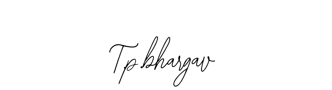 Bearetta-2O07w is a professional signature style that is perfect for those who want to add a touch of class to their signature. It is also a great choice for those who want to make their signature more unique. Get T.p.bhargav name to fancy signature for free. T.p.bhargav signature style 12 images and pictures png