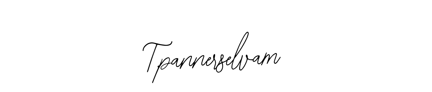 Design your own signature with our free online signature maker. With this signature software, you can create a handwritten (Bearetta-2O07w) signature for name T.pannerselvam. T.pannerselvam signature style 12 images and pictures png