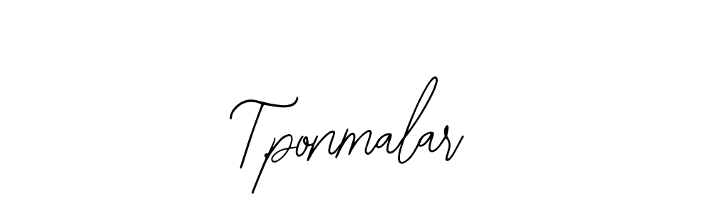 Create a beautiful signature design for name T.ponmalar. With this signature (Bearetta-2O07w) fonts, you can make a handwritten signature for free. T.ponmalar signature style 12 images and pictures png