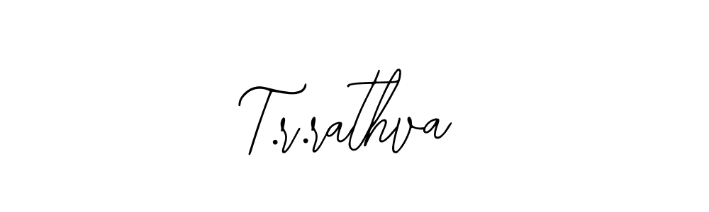 Also You can easily find your signature by using the search form. We will create T.r.rathva name handwritten signature images for you free of cost using Bearetta-2O07w sign style. T.r.rathva signature style 12 images and pictures png