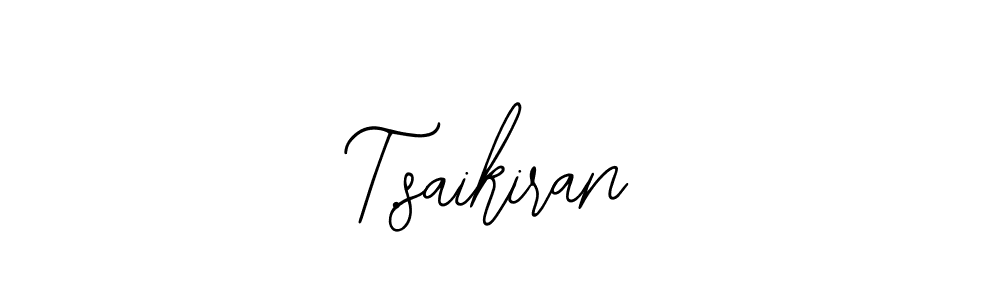 Use a signature maker to create a handwritten signature online. With this signature software, you can design (Bearetta-2O07w) your own signature for name T.saikiran. T.saikiran signature style 12 images and pictures png