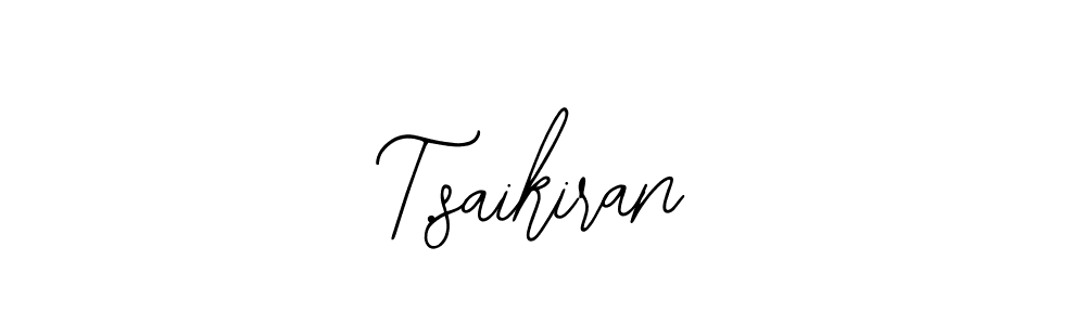 Create a beautiful signature design for name T.saikiran. With this signature (Bearetta-2O07w) fonts, you can make a handwritten signature for free. T.saikiran signature style 12 images and pictures png