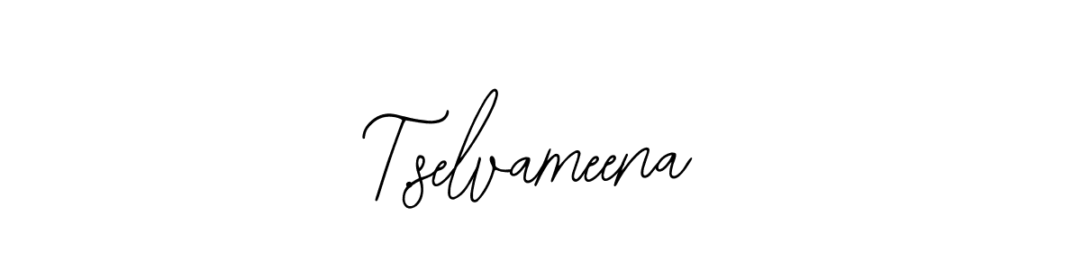 Use a signature maker to create a handwritten signature online. With this signature software, you can design (Bearetta-2O07w) your own signature for name T.selvameena. T.selvameena signature style 12 images and pictures png