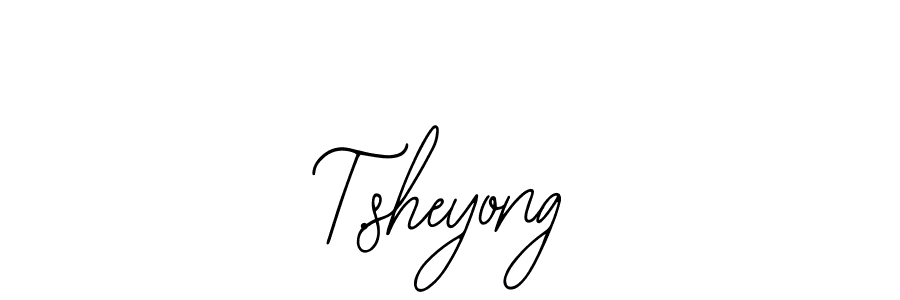 Also we have T.sheyong name is the best signature style. Create professional handwritten signature collection using Bearetta-2O07w autograph style. T.sheyong signature style 12 images and pictures png